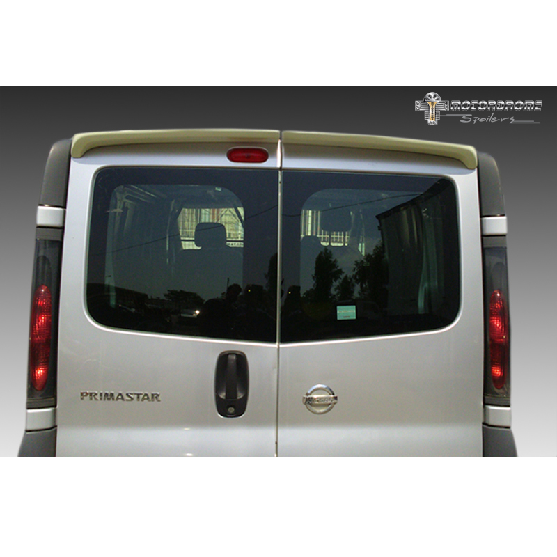 Dakspoiler  Nissan Primastar/NV300 & Opel Vivaro & Renault Trafic & Fiat Talento (Modellen met achterdeuren) (PU)