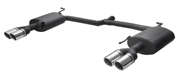 Einddemper duplex Audi A4 8K 2008-2012 RVS eindstuk 2x70mm