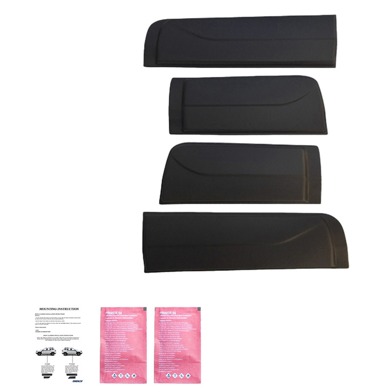 Deurpanelen  Ford Ranger T6/T7/T8 2012-2022 - Matzwart