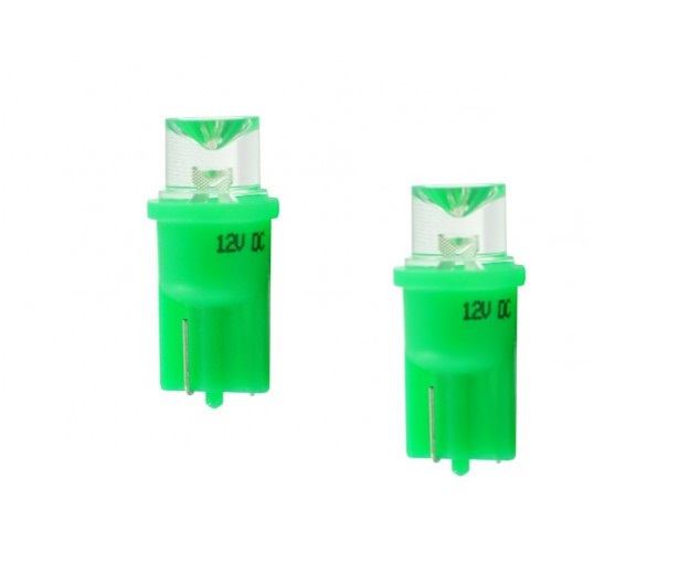 M-tech L006 T10 12v/24v concave 8mm groen LED