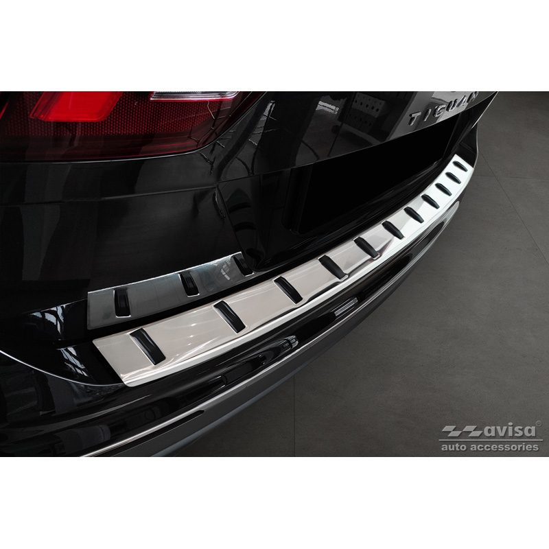 RVS Achterbumperprotector  Volkswagen Tiguan II 2016-2020 & Facelift 2020-2024 'STRONG EDITION'