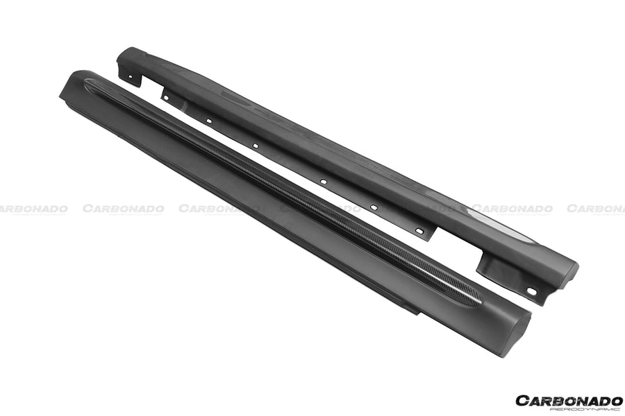 Mercedes Benz C Class W204 Sedan P Style Carbon Zijskirts 2008-2014