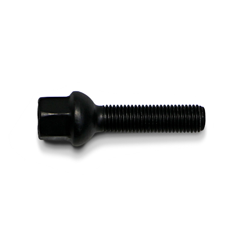 H&R Wheel bolt Round-Head R12 M12x1.50 - Length 45mm - Black
