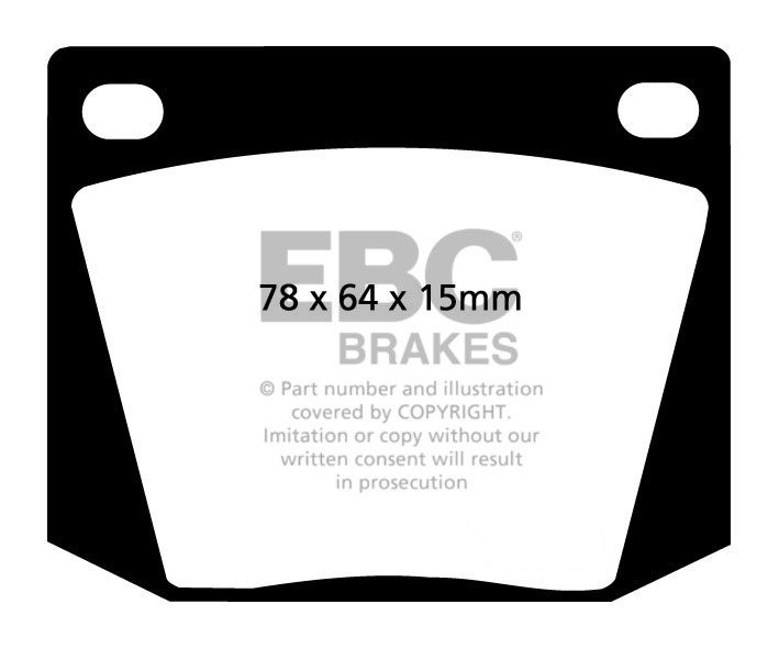EBC Brakes MARCOS Mantis 2.5 70-72 Remblokken voorzijde