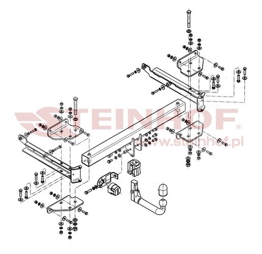 Trekhaak Mercedes W 164 ?-Class 07/2005-2011