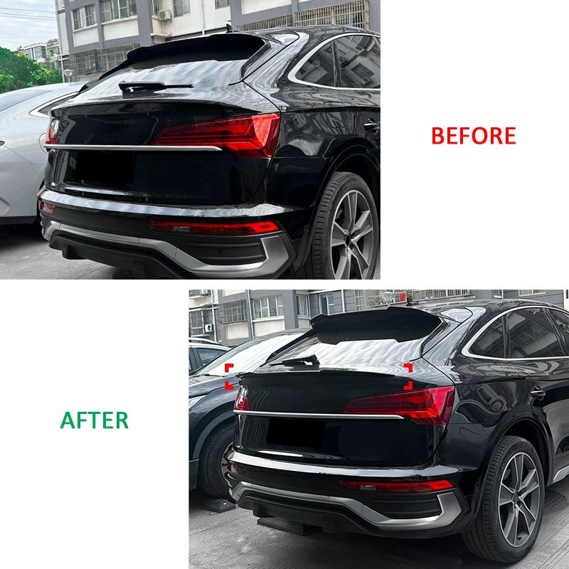 Onderste achterspoiler  Audi Q5 (FYT) Sportback 2020-2025 (ABS Glanzend zwart)