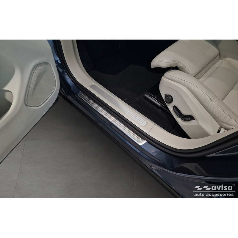 RVS Instaplijsten  Volvo XC60 II 2017-2021 & FL 2021- incl. R-Design - 'Lines' - 4-delig