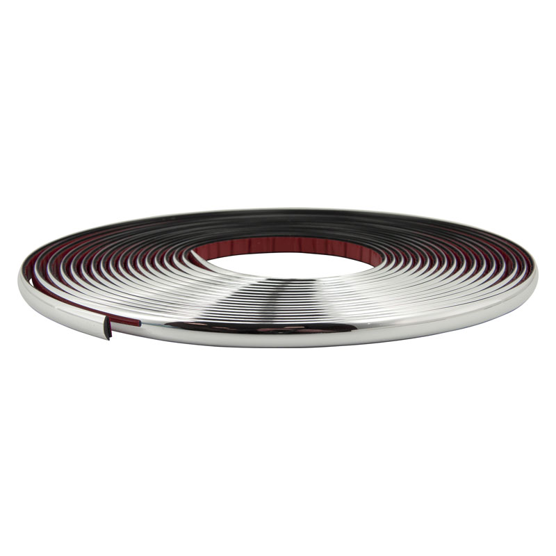 ChromeProfile 9mm-length 8 meter/black tape