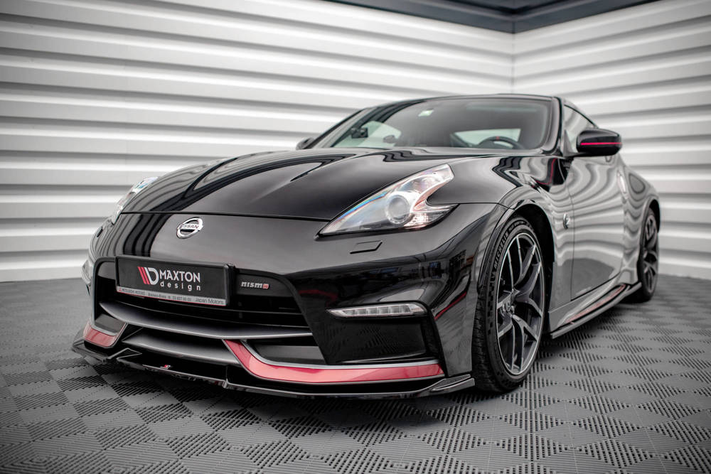 Voorspoiler V.2 Nissan Nismo 370Z Maxton Glans Zwart