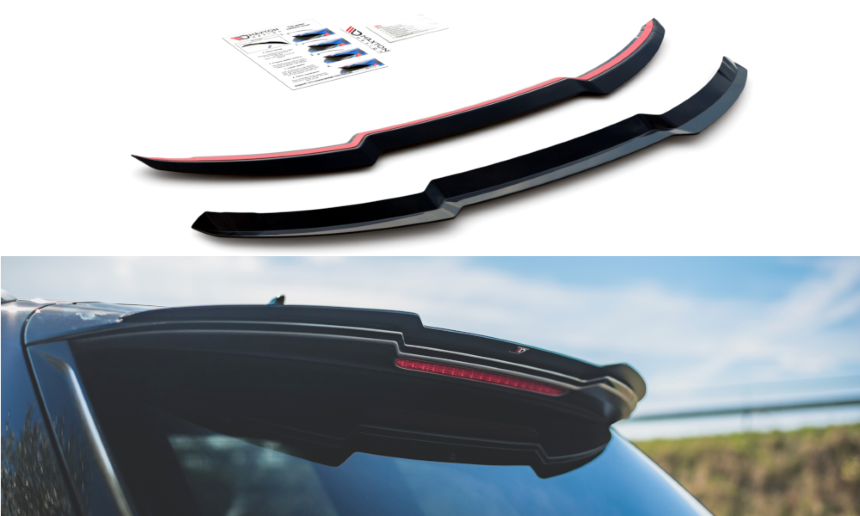 Spoiler Audi SQ7 / Q7 S-Line Maxton Glanzend Zwart