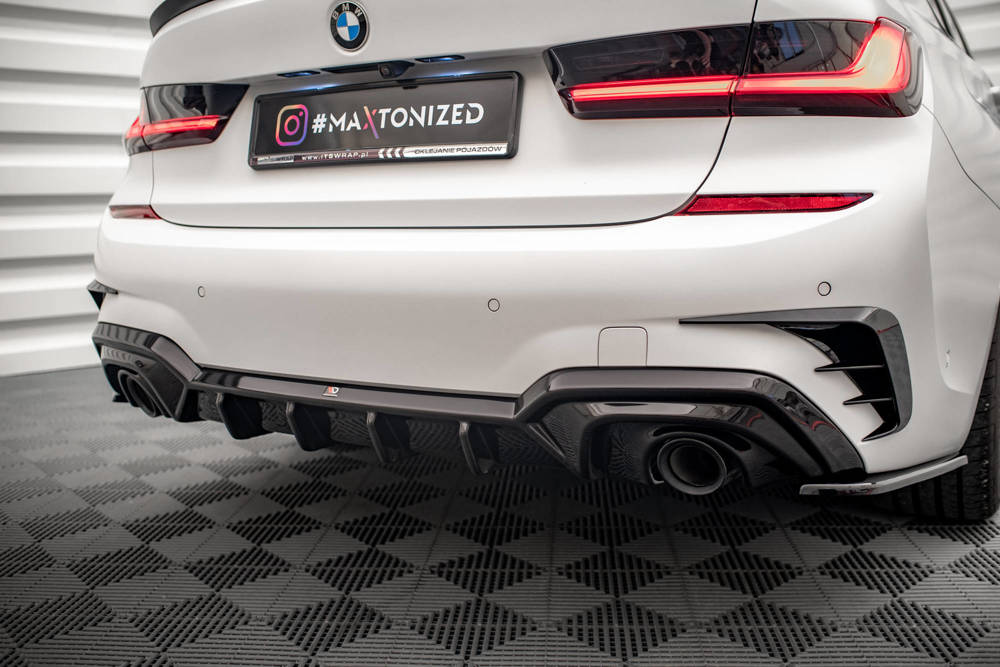 Diffuser BMW 3 Serie M Pakket G20 G21 Maxton Glans Zwart