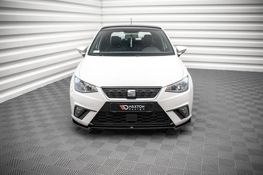 Voorspoiler V.2 Seat Ibiza KJ Maxton Glans Zwart