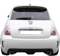 Silenciador de doble Fiat 500 Abarth 1.4 T-Jet (135-160pk) 08-