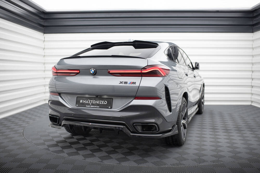 Diffuser V.2 BMW X6 M-pakket G06 FL Maxton Glans Zwart