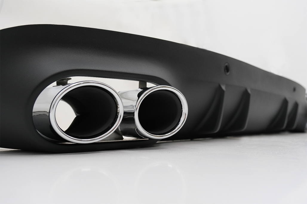 Diffuser Mercedes CLS C257 53 AMG Look Zilvere Sierstukken