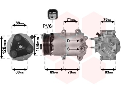 AIRCO COMPRESSOR FORD FIESTA 11/08 > 13