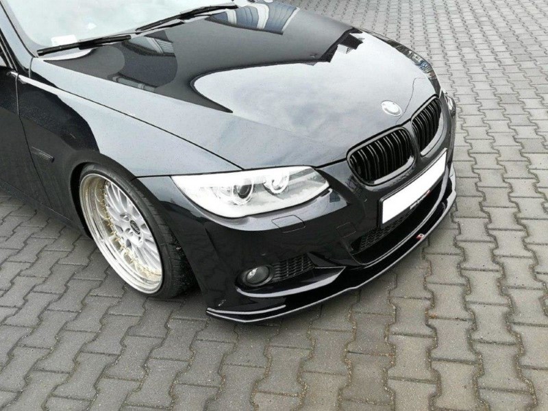 Voorspoiler BMW 3 E92 M-PACK FACELIFT V.1 Glanzend Zwart
