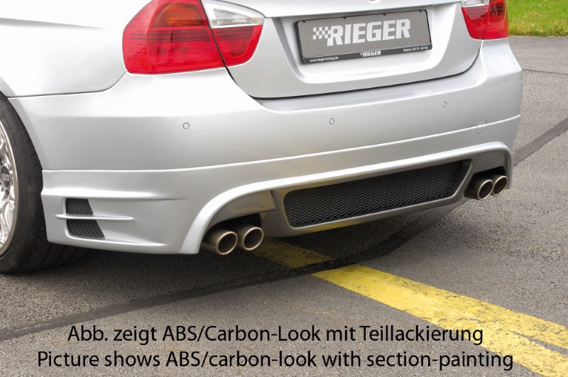 Achteraanzet Carbon BMW E90 Sedan Rieger
