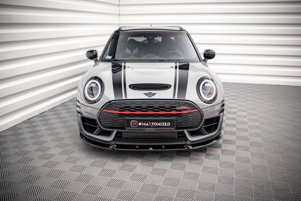 Voorspoiler V.3 Mini Cooper Clubman John Cooper Works F54 2015 - 2019 Maxton Glans Zwart