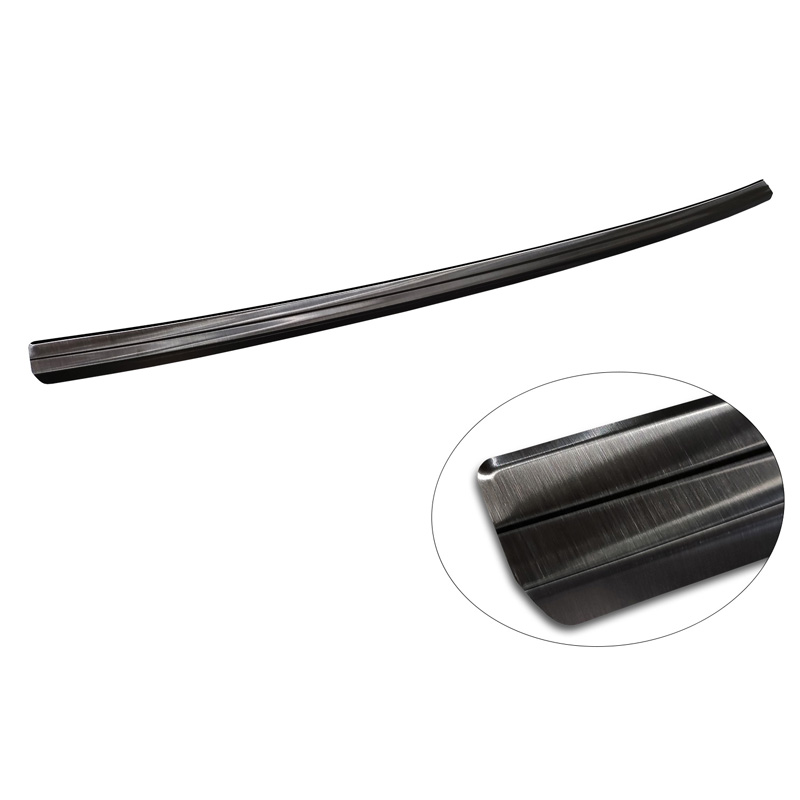 Zwart RVS Achterbumperprotector  Hyundai Kona II (SX2) excl. N-Line 2023-