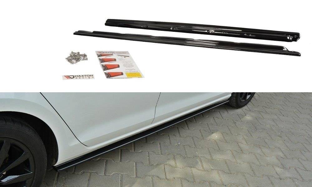 Zijskirts Diffusers VW Golf 7 Glans Zwart