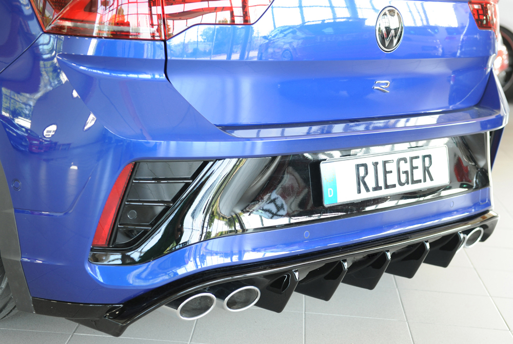 Diffusor VW T-Roc A1 R/R-line 2022- Rieger Glossy black