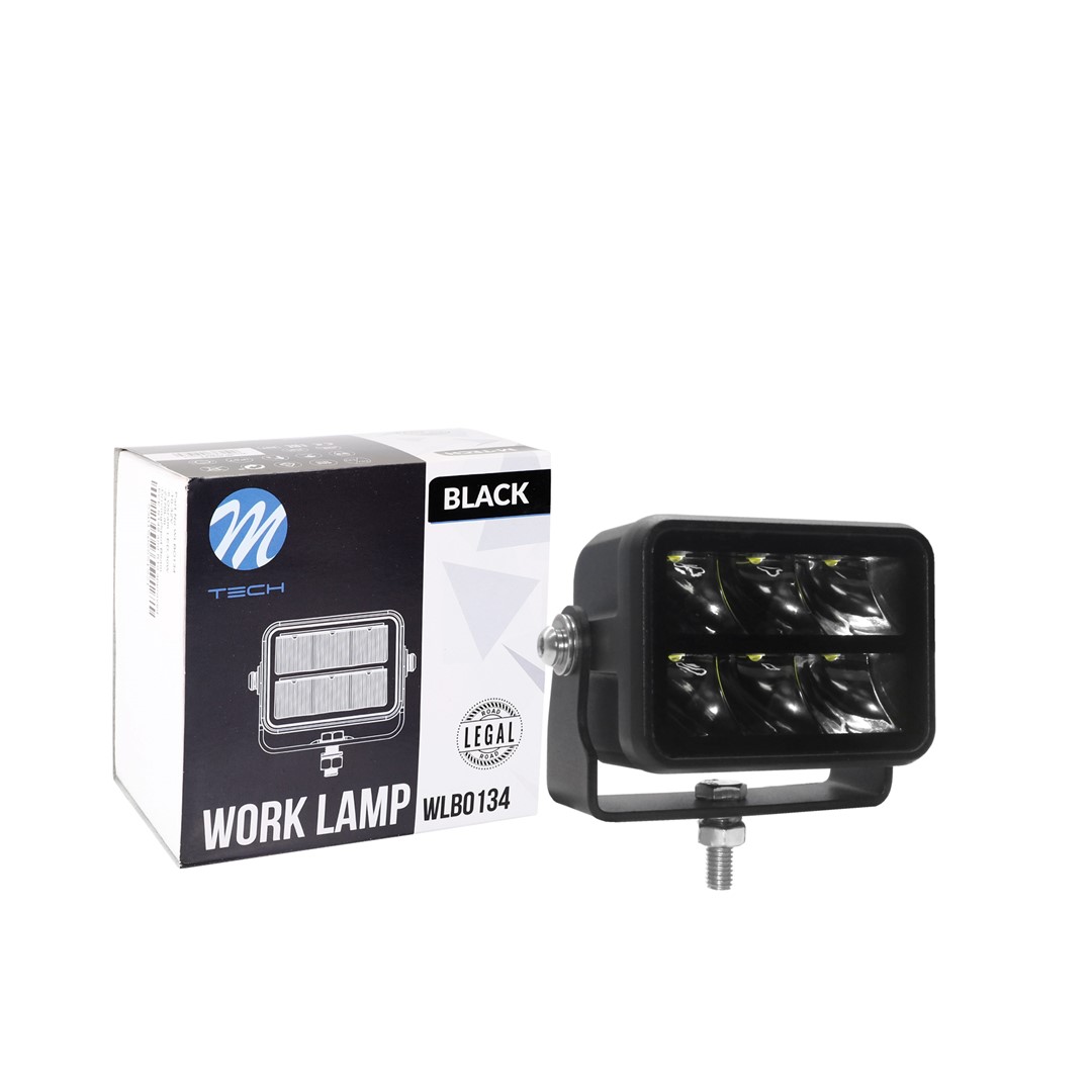 7" 80W 8 LED Spot Schijnwerper Zwart