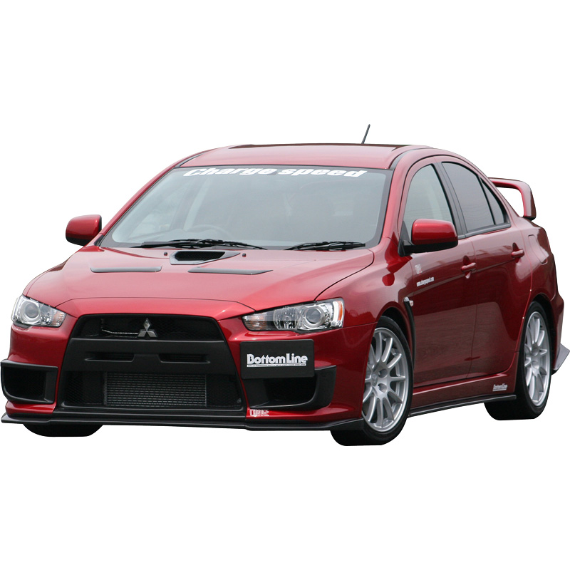 Chargespeed Voorspoiler  Mitsubishi Lancer Evo X CZ4A Bottomline (FRP)
