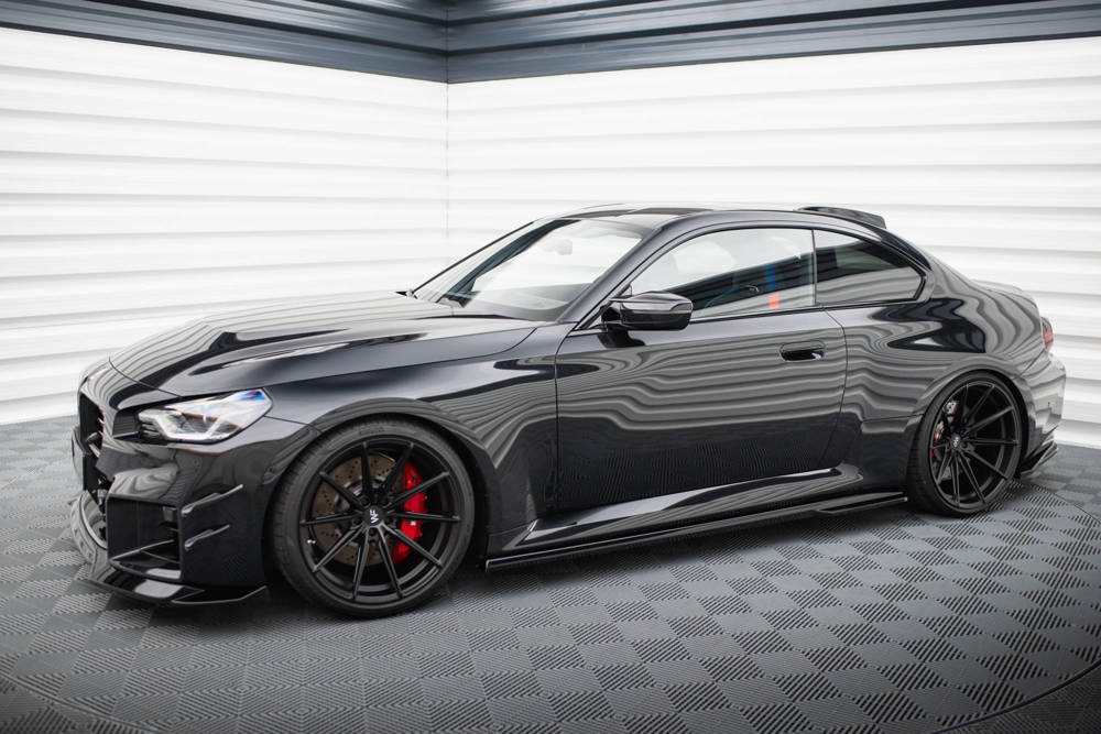 Zijskirts V.2 BMW M2 G87 Maxton Glans Zwart