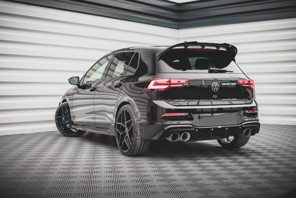 Diffuser V.2 Volkswagen Golf 8 R Maxton Glans Zwart