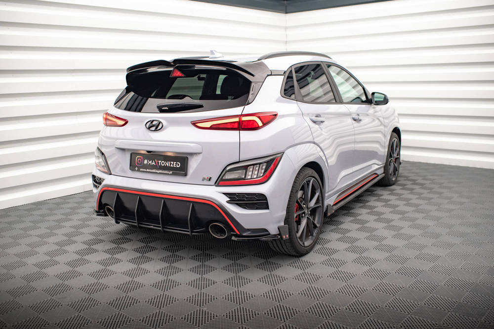 Zijdiffuser V.1 met Canards Hyundai Kona N Maxton Glans Zwart