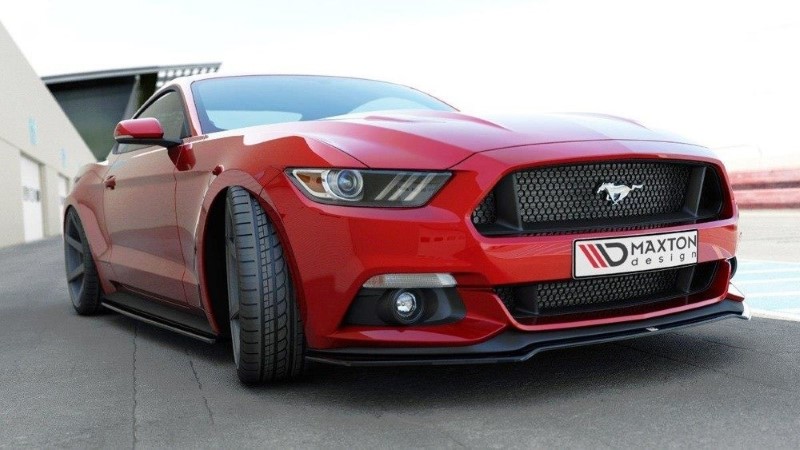 Voorspoiler Ford Mustang Mk6 Glanzend Zwart