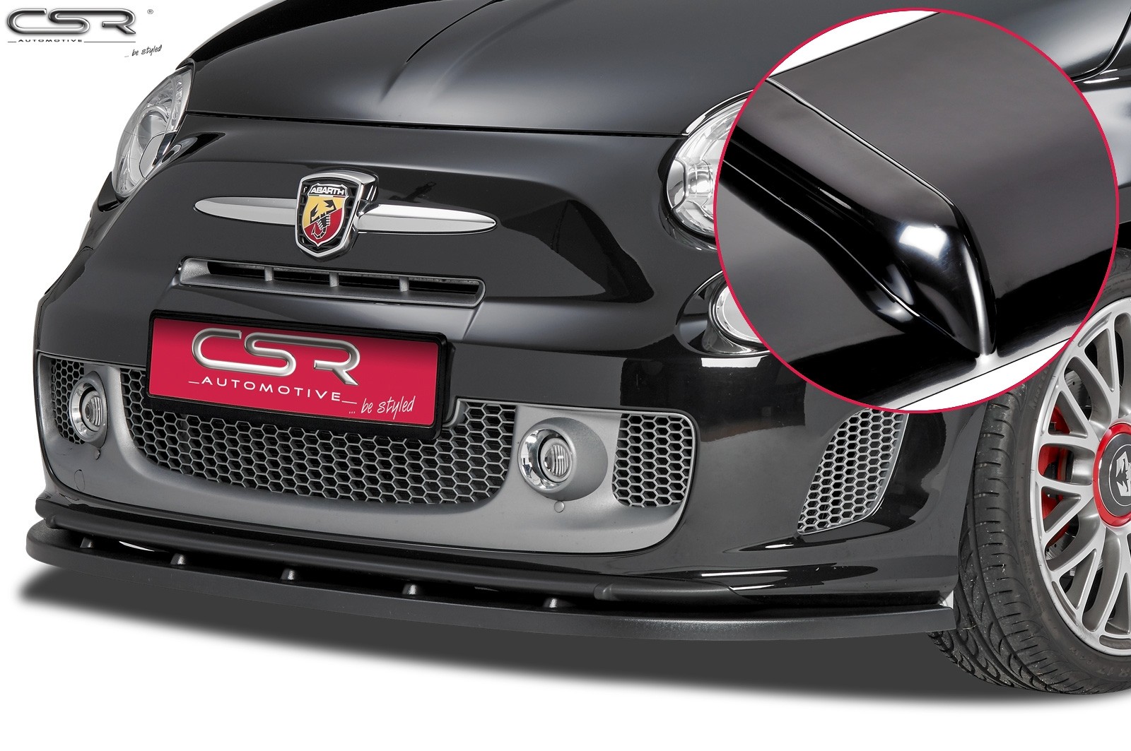 Cupspoilerlip Glossy Fiat 500 Abarth CSL120-G