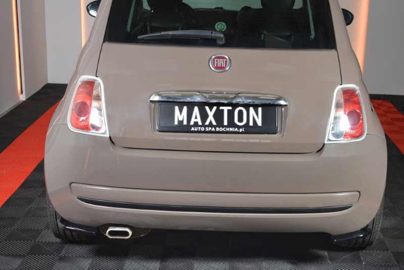 Achterzij Spoilers Fiat 500 Hatchback Preface Glanzend Zwart