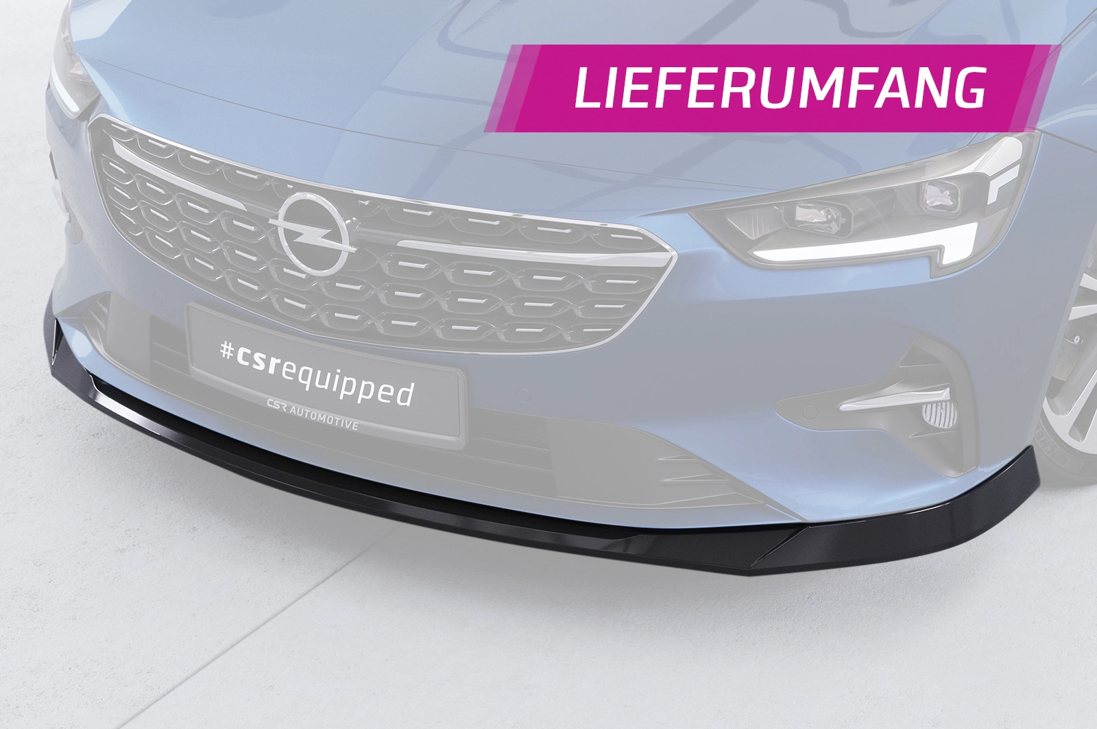 Voorspoiler Opel Insignia B CSR glans zwart (Facelift 2020–2022)