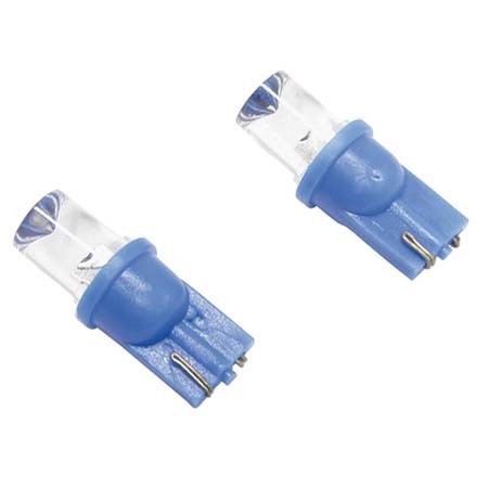 Led lamp T10 blauw 5W wide 2st.