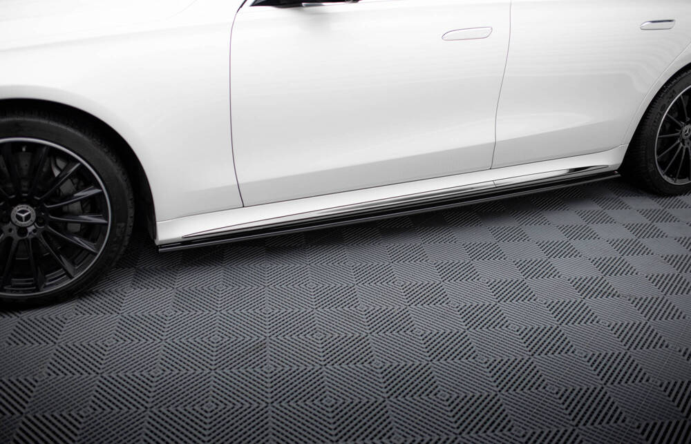 Zijskirts Mercedes S Klasse W223 AMG Pakket Maxton Glans Zwart
