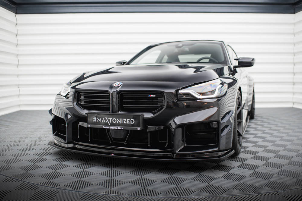 Voorspoiler V.4 BMW M2 G87 Maxton Glans Zwart