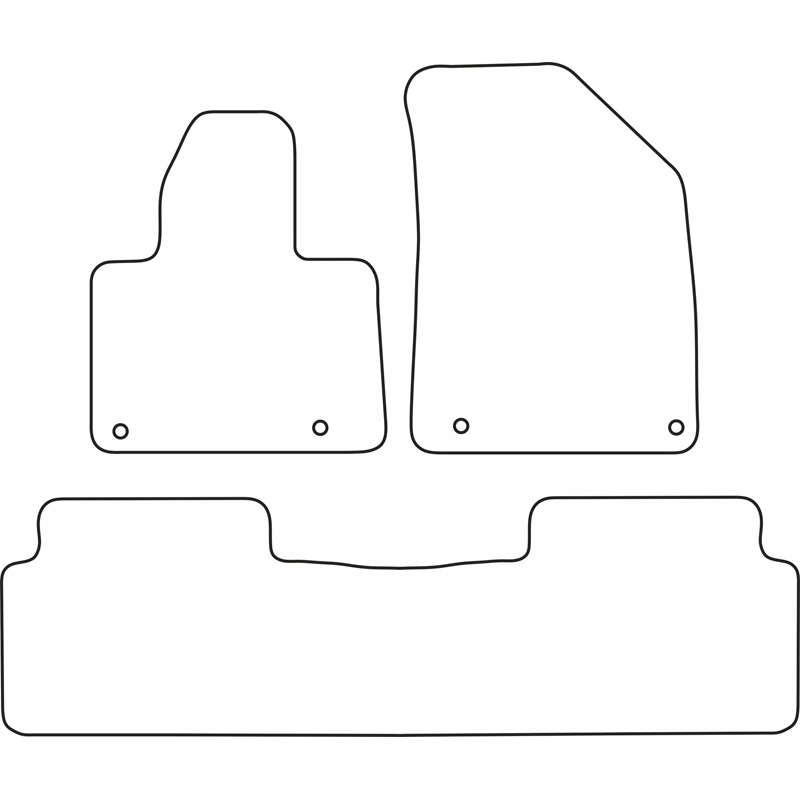 Automatten Citroen C5 08- 3-delig