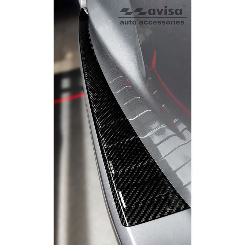 Echt 3D Carbon Achterbumperprotector  Mitsubishi ASX Facelift 2019- 'Ribs'