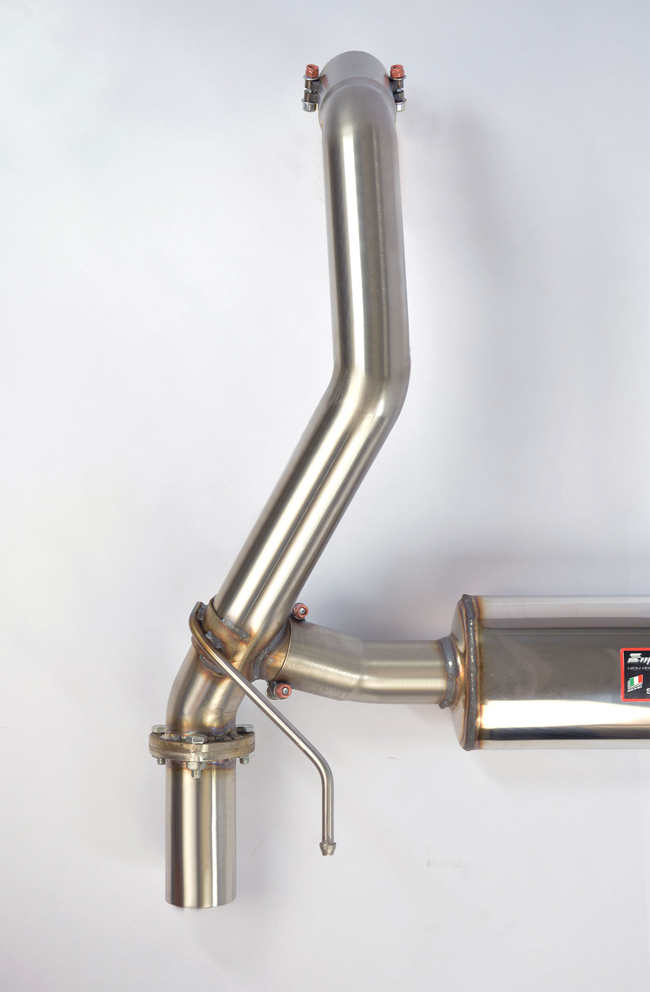 595 ABARTH 1.4T "Competizione" (180 Hp) (Ø65 with valve) 2016 Rear exhaust right - left