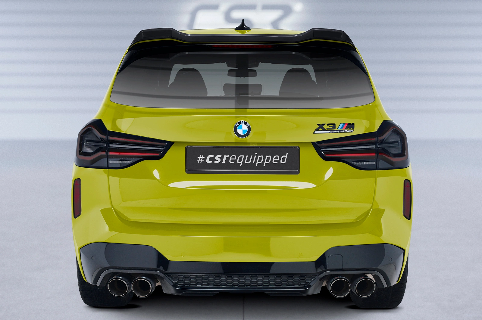 CSR Achterspoiler BMW X3 F97 M Competition Glans Zwart (2019–)