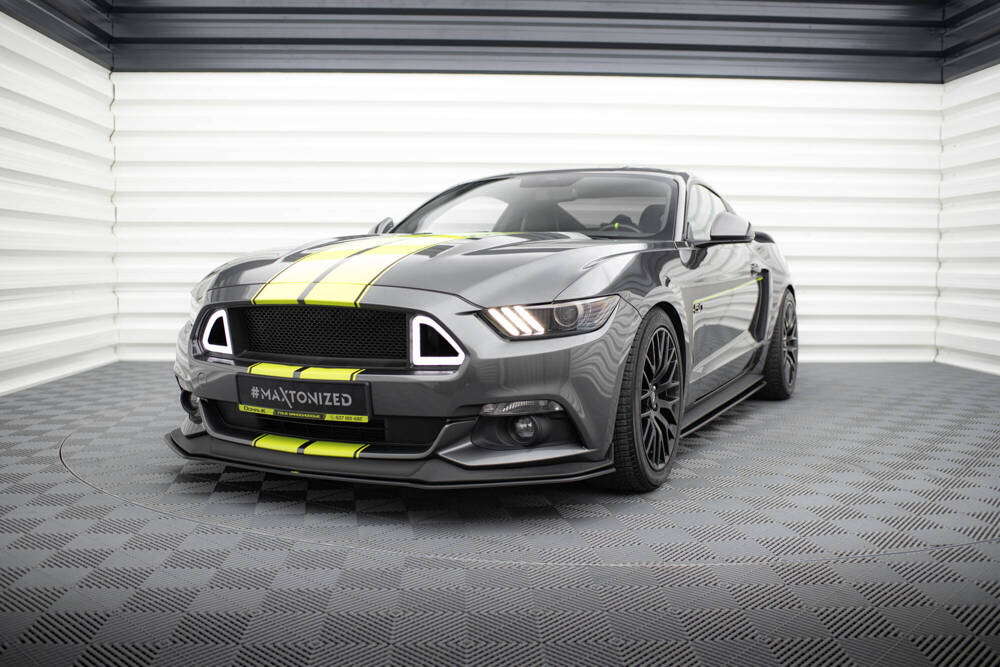 Voorspoiler Ford Mustang GT MK6 Zwart Street Pro