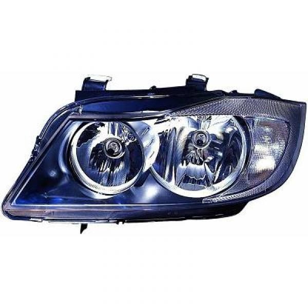 Koplamp links BMW E90/E91. 05-08 VALEO H7+H7