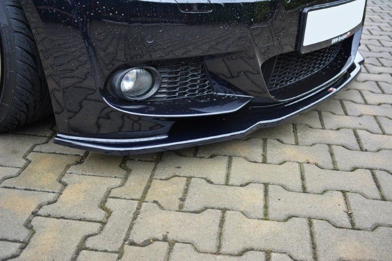 Voorspoiler BMW 3 E92 M-PACK FACELIFT V.2 Glanzend Zwart