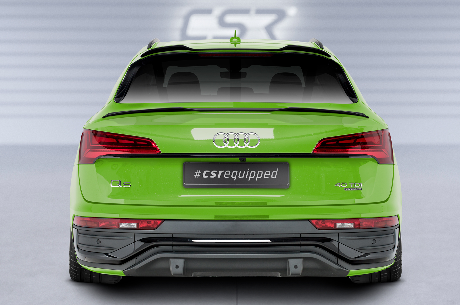 Spoiler Audi Q5 (FYT) Sportback CSR Glans Zwart