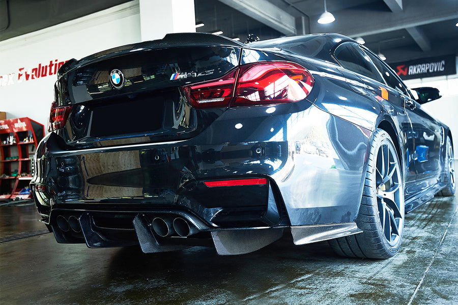 BMW M3 F80 & M4 F82 SM Style Carbon Fiber Rear Diffuser 2014-2020