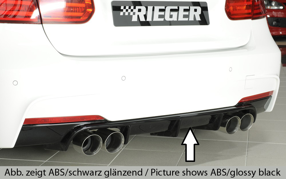 Achter Diffuser BMW 3 serie F30/F31 2012-... Carbon Look Rieger