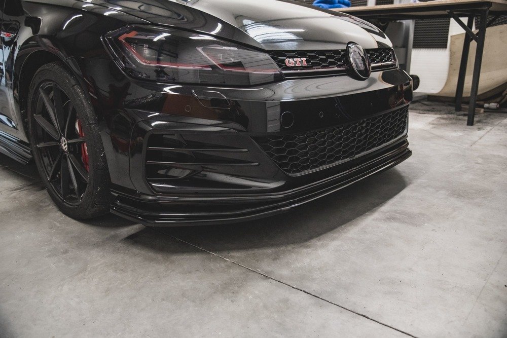 Voorspoiler Volkswagen Golf 7 GTI TCR Maxton Glans Zwart