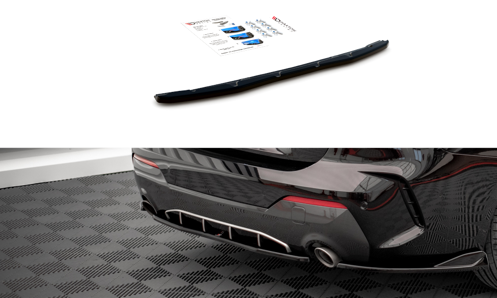 Diffuser BMW 4-Serie G22 G23 M-Pakket Maxton Glans Zwart